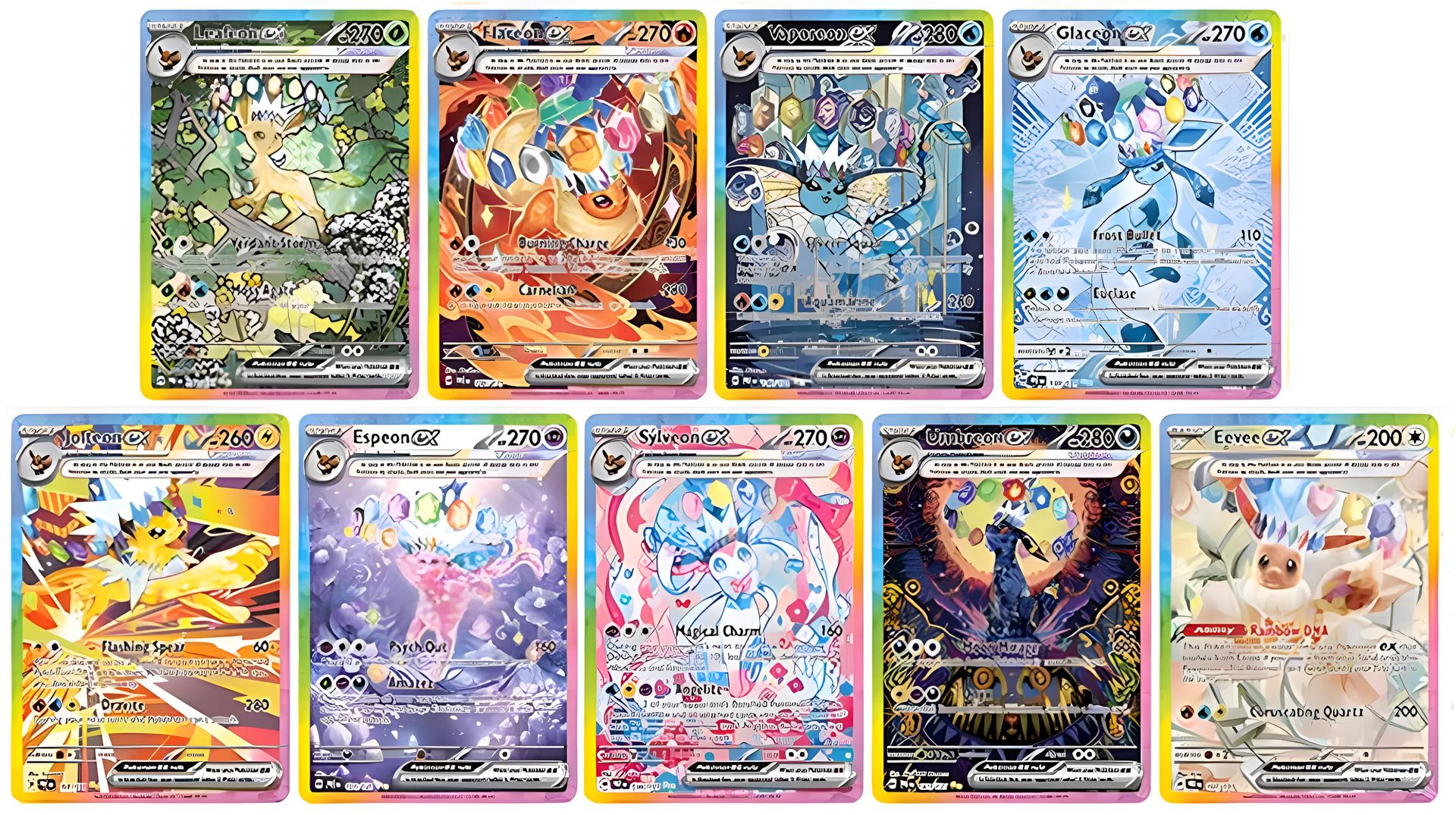 Pokémon EV8.5 Évolution Prismatique avec Évoli et ses Évolutions