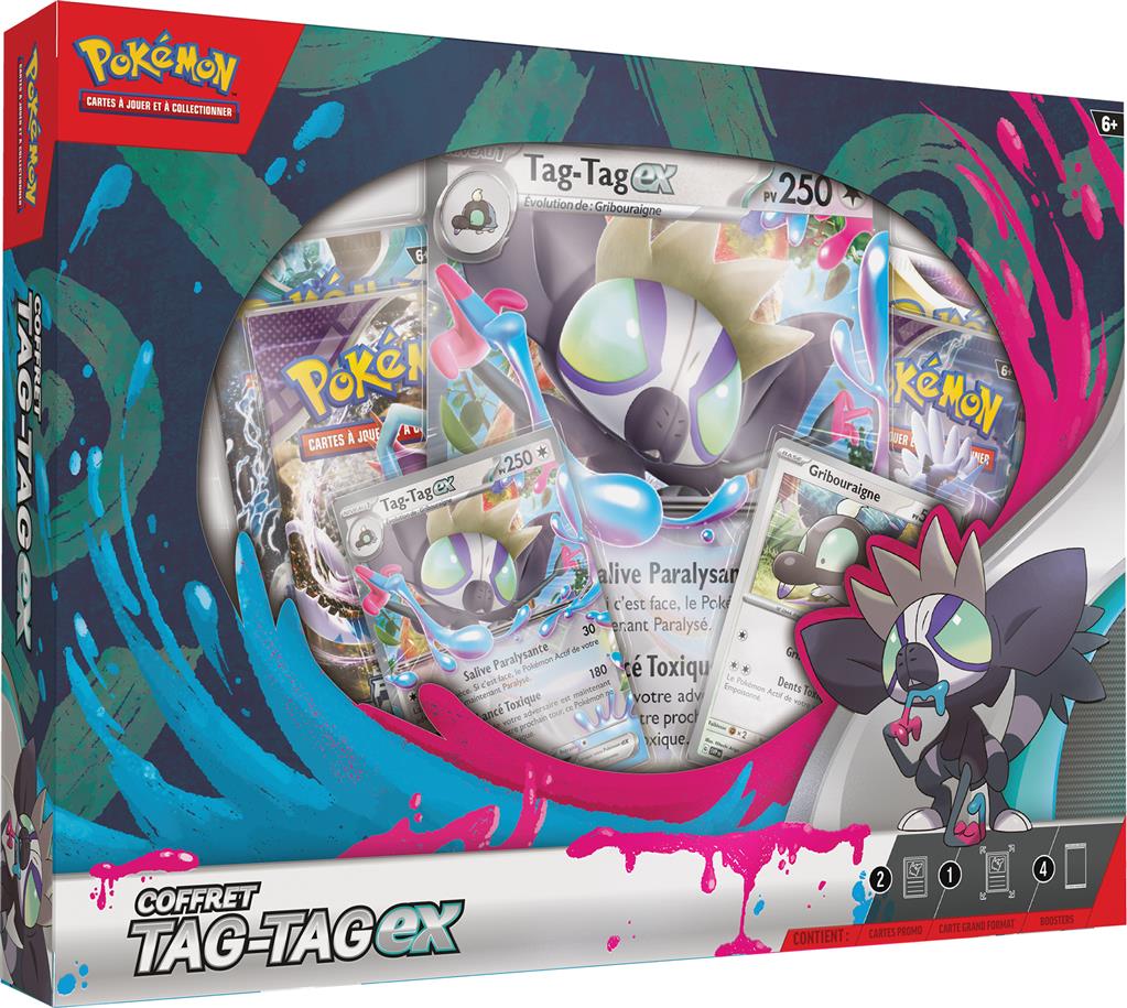 TCG Tag-Ex Set (2 Glossy Promo Cards, 1 Large Glossy Card and 4 Boosters)