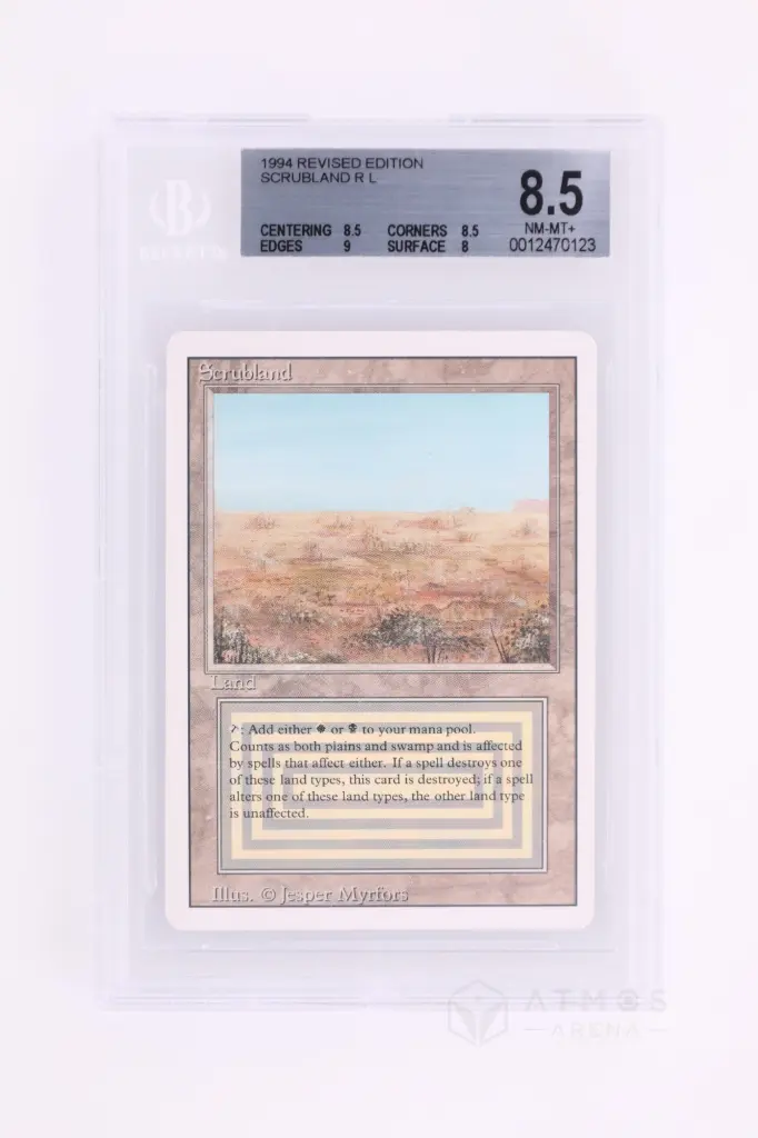 Magic The Gathering : Scrubland 3ED-286 - BGS 8.5