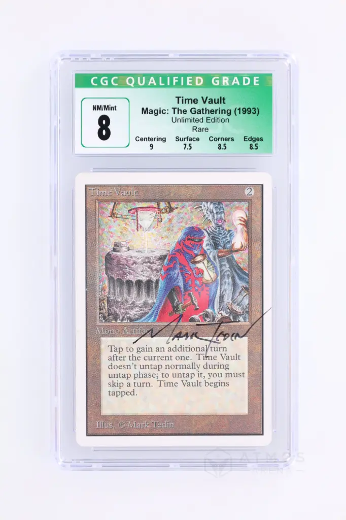 Magic The Gathering : Time Vault 2ED-275 - CGC 8 Auto
