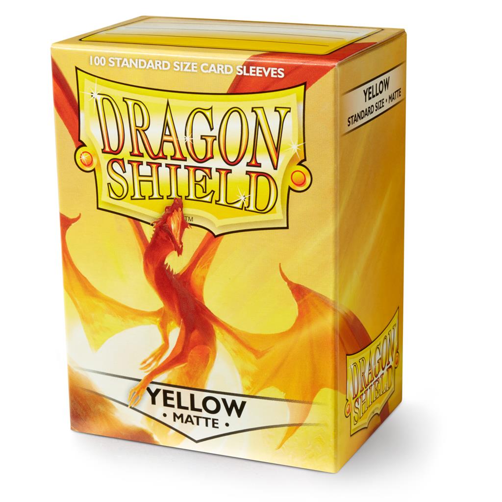Dragon Shield : Standard Sleeves - Matte Jaune (100 Sleeves) 