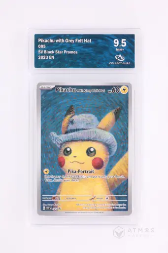 [SVP085CA95] Pokémon Pikachu with Grey Felt Hat - Carte gradée CollectAura 9.5