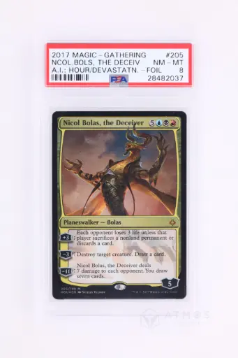[28482037] Magic The Gathering : Nicol Bolas, the Deceiver HOU-205 - PSA 8