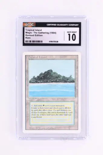 [4195470028] Magic The Gathering : Tropical Island 3ED-288 - CGC 10