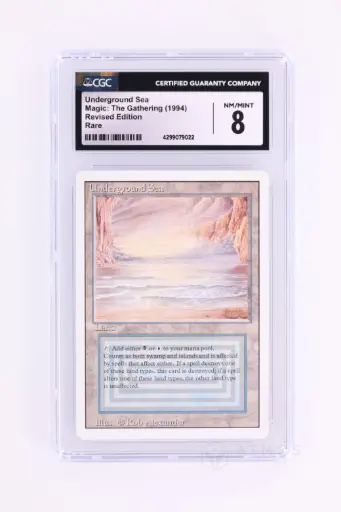 [4299079022] Magic The Gathering : Underground Sea 3ED-290 - CGC 8