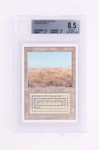 [0012470123] Magic The Gathering : Scrubland 3ED-286 - BGS 8.5