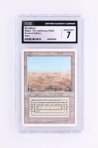 [4299079008] Magic The Gathering : Scrubland 3ED-286 - CGC 7