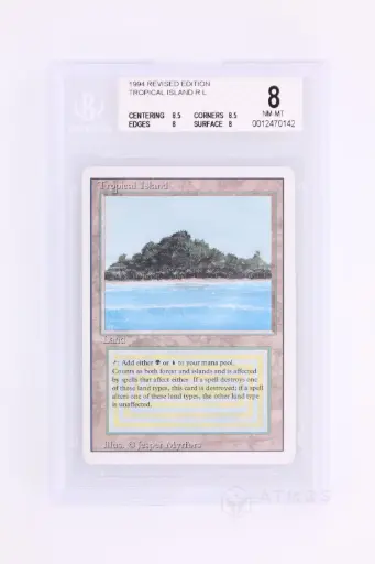 [0012470142] Magic The Gathering : Tropical Island 3ED-288 - BGS 8