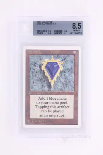 [0011303963] Magic The Gathering : Mox Sapphire 2ED-266 - BGS 8.5