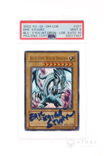 [YGOPSALOB-001] Yu-Gi-Oh! : Blue-Eyes White Dragon - LOB-001 - PSA 9 Auto 10