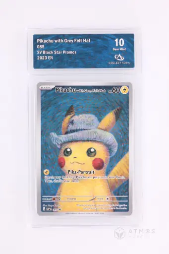 [SVP085CA10] Pokémon Pikachu with Grey Felt Hat - Carte gradée CA 10