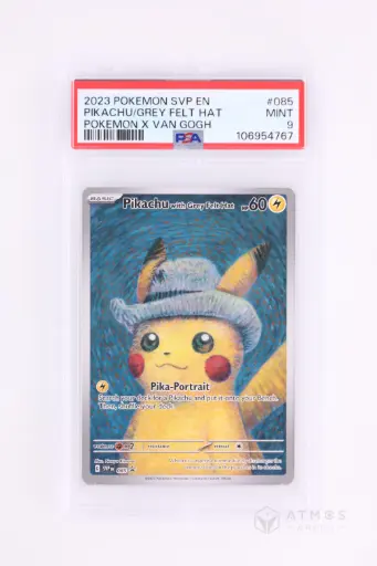 [SVP085PSA9] Pokémon Pikachu with Grey Felt Hat - Carte gradée PSA 9