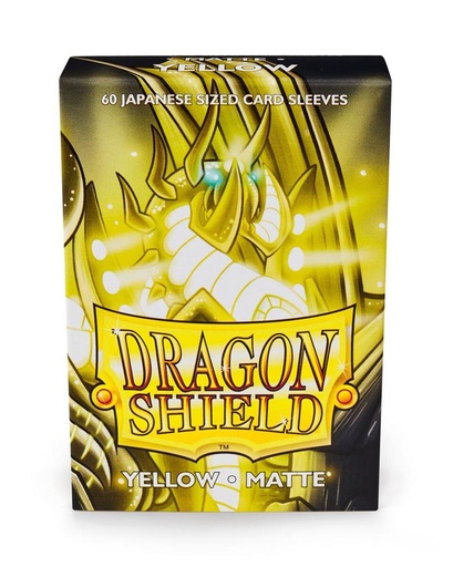 Dragon Shield : Small Sleeves - Matte Jaune (60 Sleeves) 