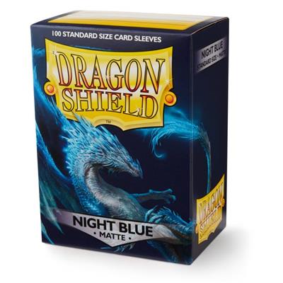 Dragon Shield : Standard Sleeves - Matte Bleu Nuit (100 Sleeves) 