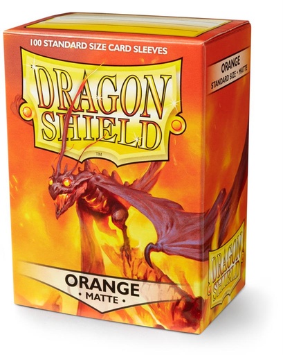 Dragon Shield : Standard Sleeves - Matte Orange (100 Sleeves) 