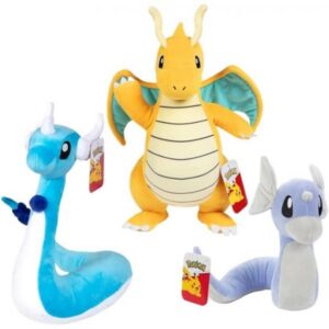 Pokemon 12  Dragonite Plush Stuffed Animal Toy - Officially Licensed - Gift for Kids